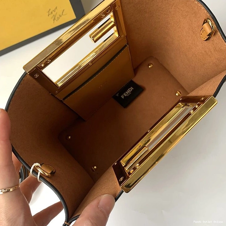 Cheap In Small Bag Brown Fendi Way Leather Calf 0801